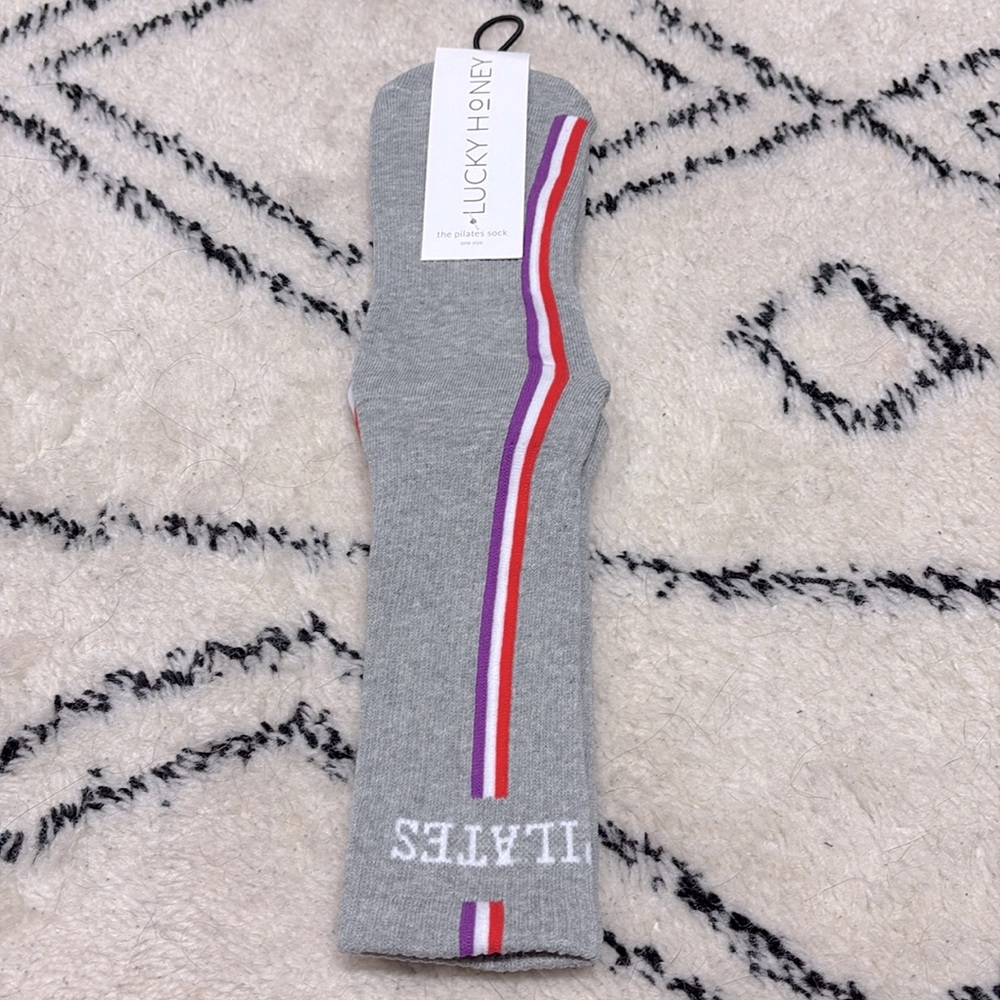 Lucky Honey The Retro Sock Pilates NWT - Picture 4 of 6